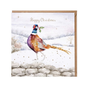 Christmas Pheasant Card by Wrendale