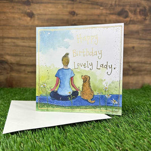 Lovely Lady Yoga Birthday Card