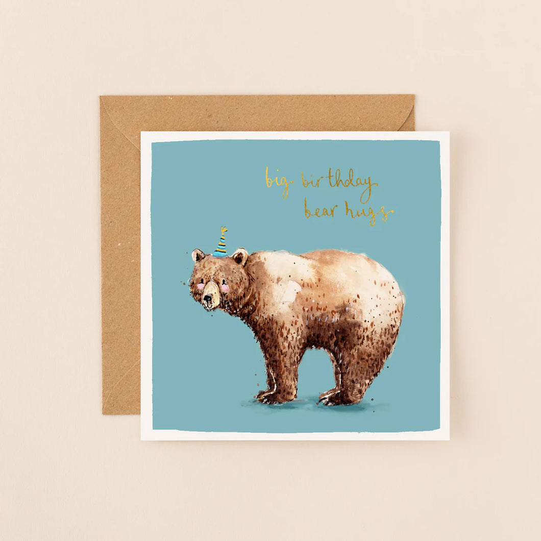 Bear Hugs Birthday Card