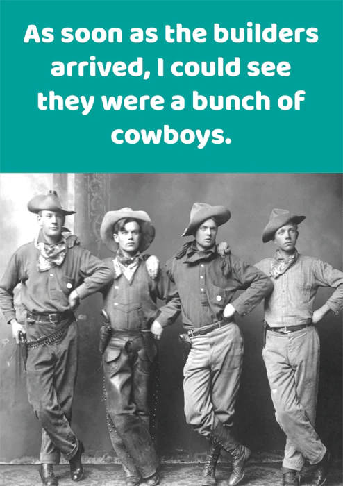 Cowboy Humour Blank Card