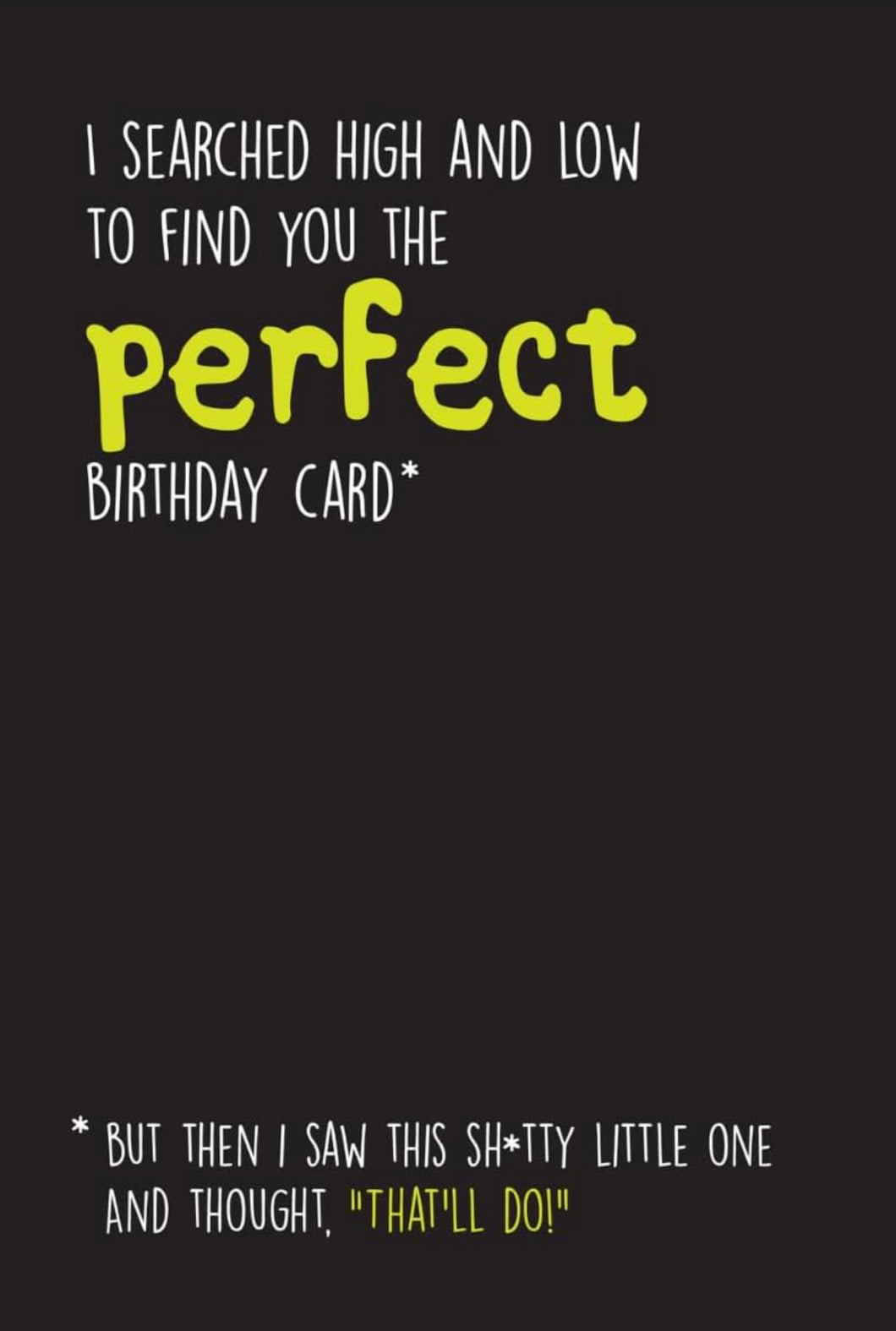 Perfect Birthday Card