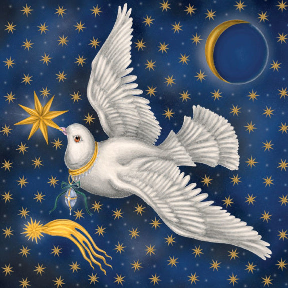 White Dove Pack Of 5 Christmas Cards