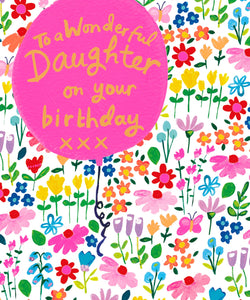 Flowers Daughter Birthday Card