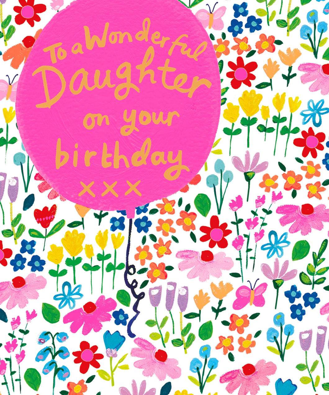 Flowers Daughter Birthday Card