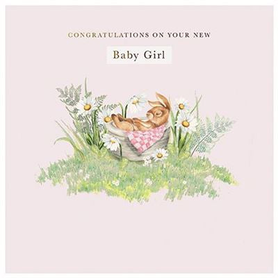 New Baby Girl Congratulations Card