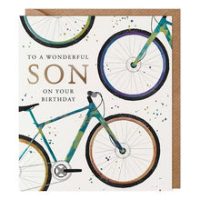 Load image into Gallery viewer, Son Bicycle Birthday Card

