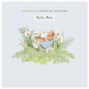 New Baby Boy Congratulations Card