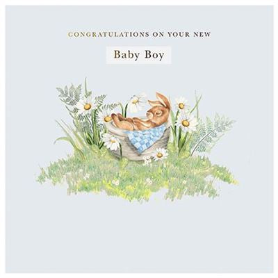 New Baby Boy Congratulations Card