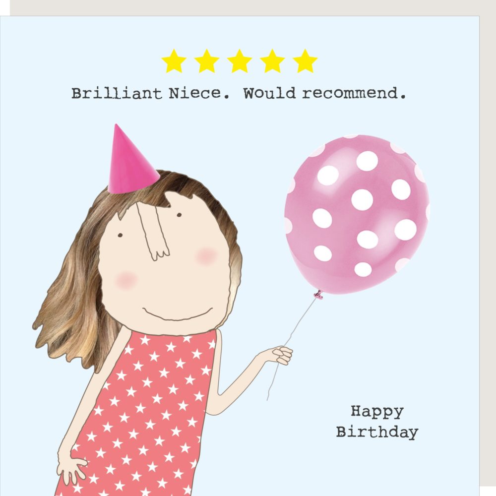Five Star Niece Birthday Card By RosieMadeAThing