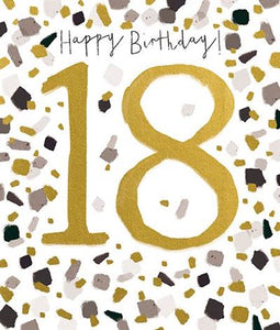 Happy 18th Birthday Confetti Card