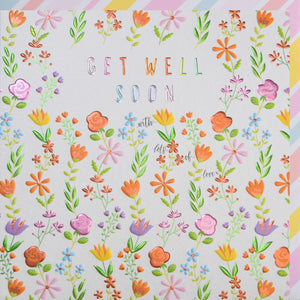 Flower Get  Well Card