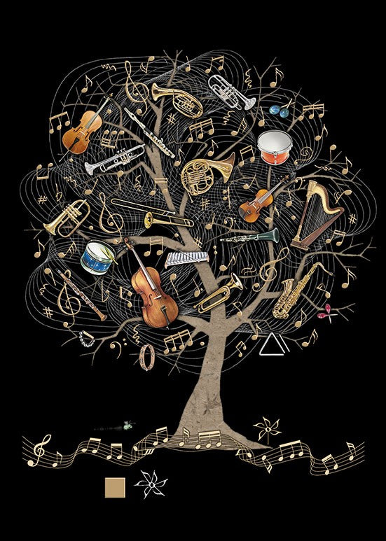 Music Tree Card