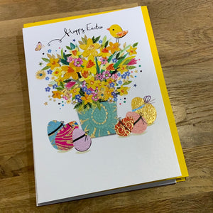 Happy Easter Daffodil Vase Card