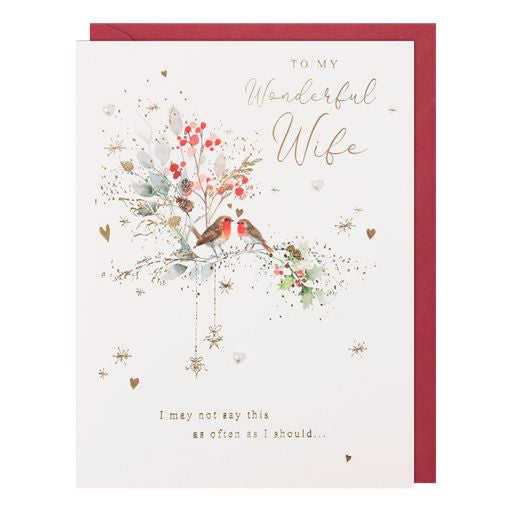 Wonderful Wife Christmas Card