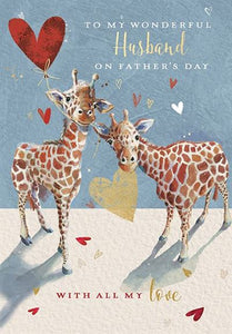 Giraffes Husband Father’s Day Card