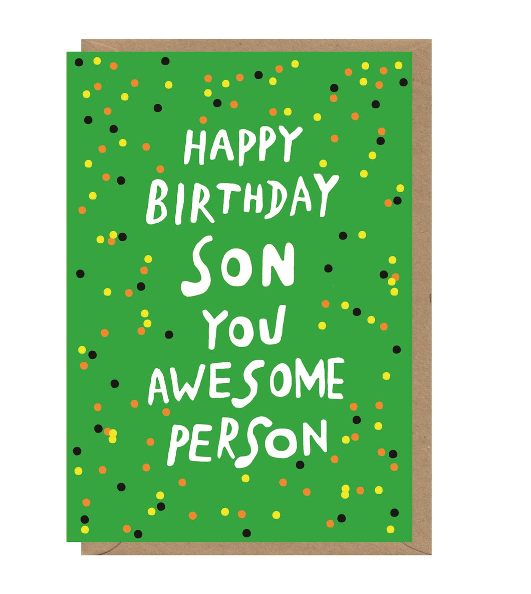 Awesome Person Son Birthday Card