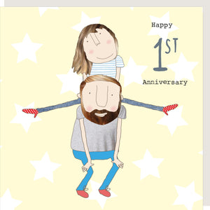 Happy 1st Anniversary Card By RosieMadeAThing