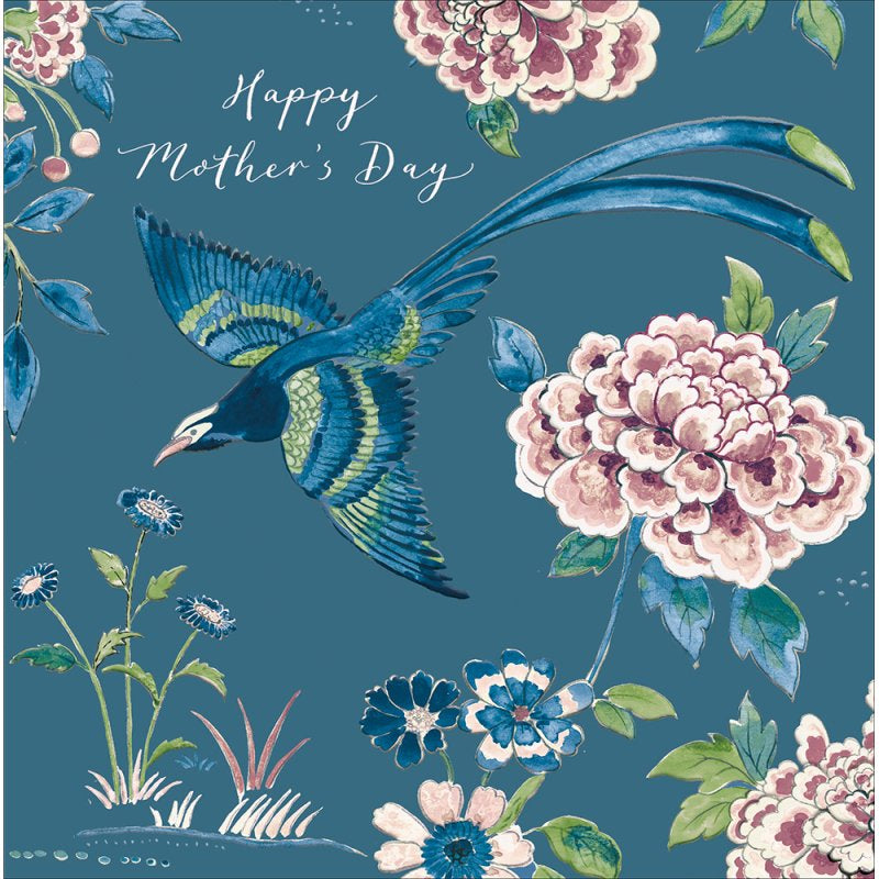 Indienne Peacock Mother’s Day Card by Sanderson