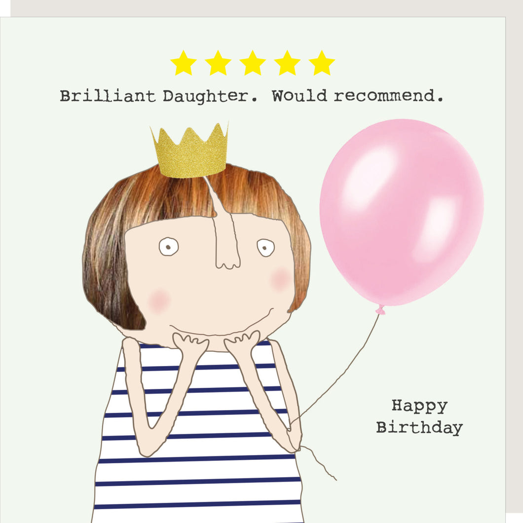 Five Star Daughter Birthday Card By RosieMadeAThing