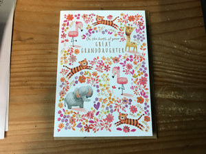 On The Birth of Your Great Granddaughter Card