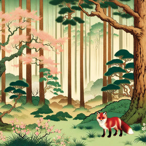 Forest Fox Blank Card