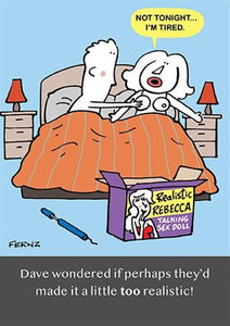 Talking Sex Doll Humour Birthday Card