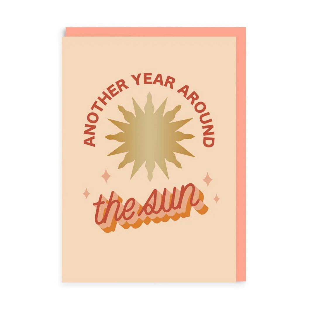 Another Year Around The Sun Blank Card