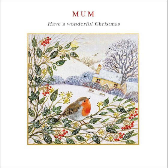 Robin Mum Christmas Card
