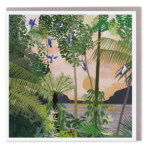Costa Rica Monoprint Blank Card