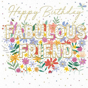 Fabulous Friend Birthday Card