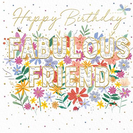 Fabulous Friend Birthday Card