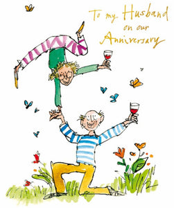 Husband Anniversary Card By Quentin Blake