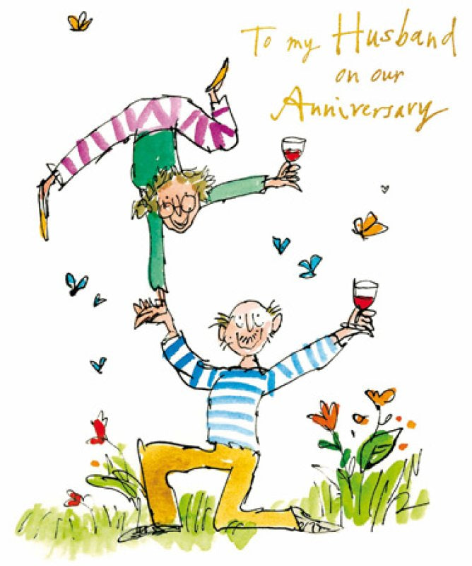 Husband Anniversary Card By Quentin Blake