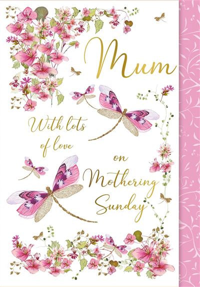 Dragonflies Mothering Sunday Card