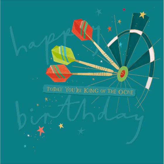 Darts Birthday Card