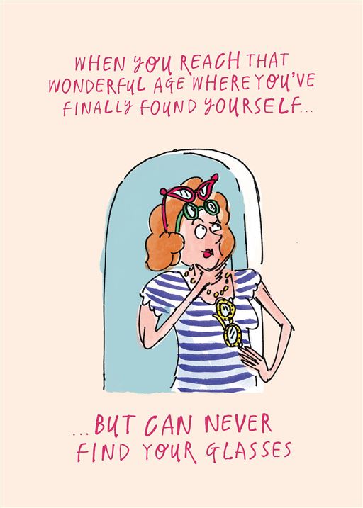 Lost Glasses Birthday Card