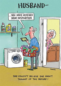 Husband Destination Humour Birthday Card