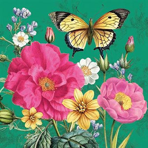 Fuchsia Garden Blank Card by The Botanist Collection