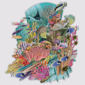 Reef Life 3D Stand Up & Stand Out Card