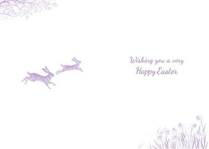 Frolicking Hares Special Friend Easter Card