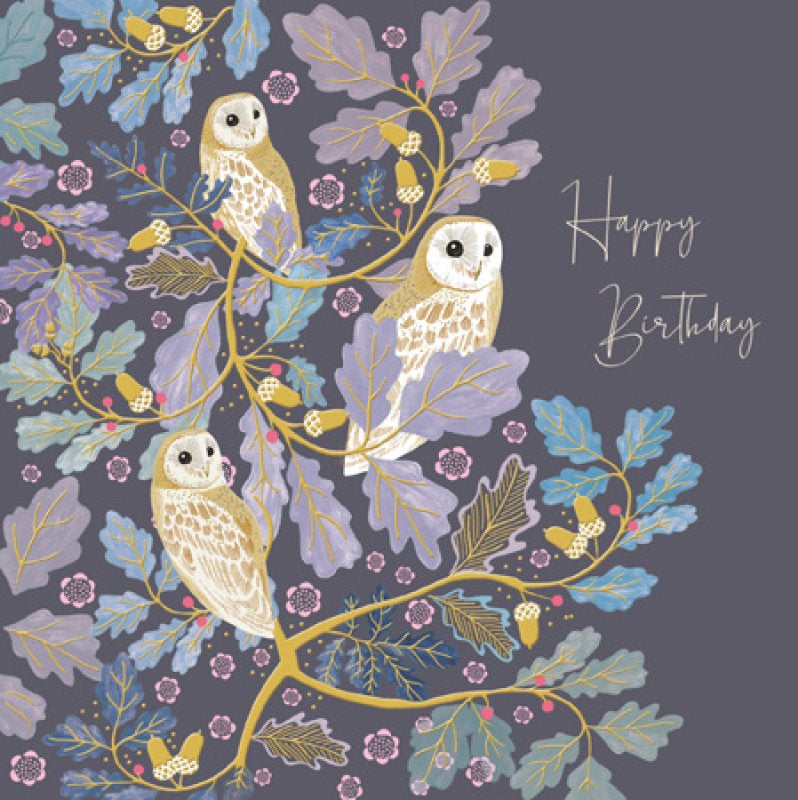 National Trust Wise Owls  Birthday Card