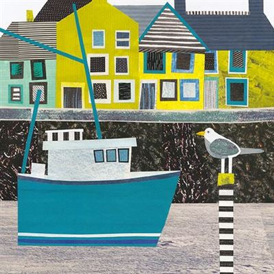 Harbour Wall Blank Card