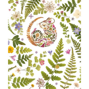 Cosy Mouse Blank Card By Wild Press
