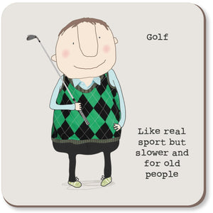 Golf Coaster By RosieMadeAThing