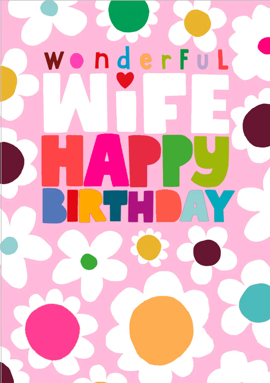 Wonderful Wife Birthday Card