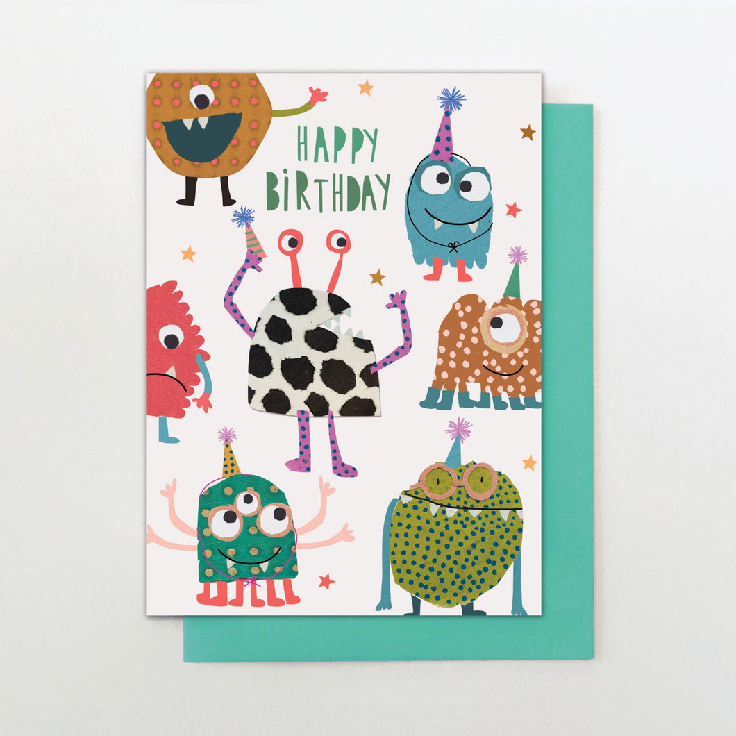 Cute Monster  Birthday Card