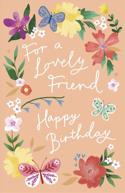 Lovely Friend Birthday Card