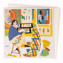 Load image into Gallery viewer, Sonia Delaunay Abstract Painter Blank Card

