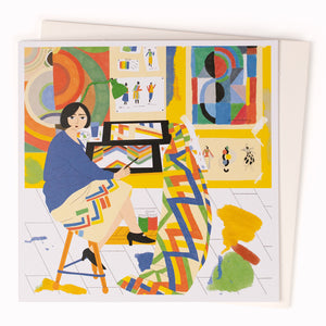 Sonia Delaunay Abstract Painter Blank Card