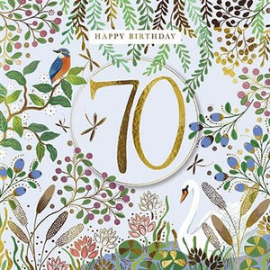 70th Birthday Card